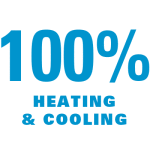 100 percent heating and cooling
