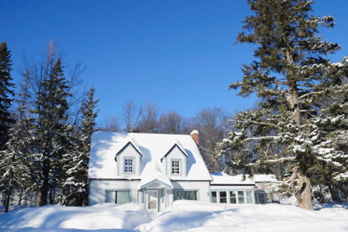 Geothermal heating, snow